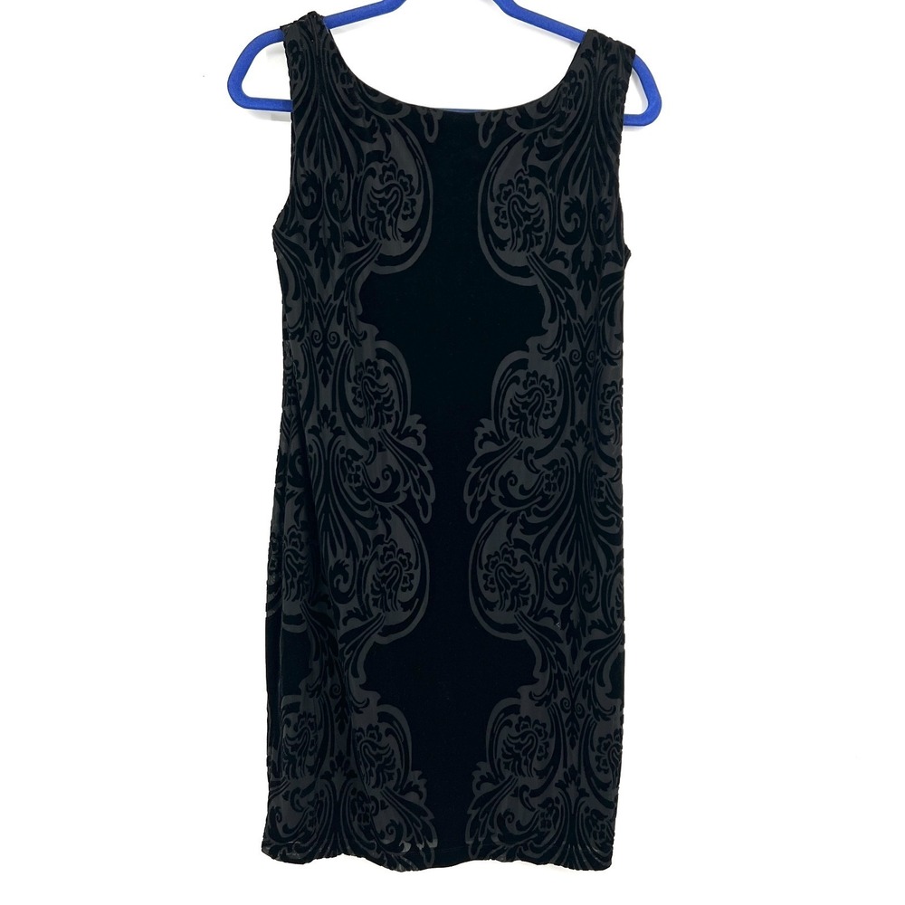 Tiana B velvet burnout shift dress whimsigoth goth boho cocktail M‎